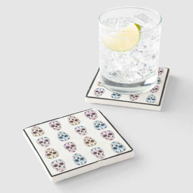Dessous-de-verre En Pierre Crânes (Côté)