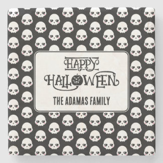 Dessous-de-verre En Pierre Crânes déplaisants Avec Nom