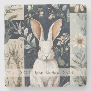 Dessous-de-verre En Pierre Créez votre propre botanique de lapin blanc