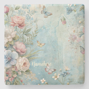 Dessous-de-verre En Pierre Créez votre propre bouquet de papillons shabby chi