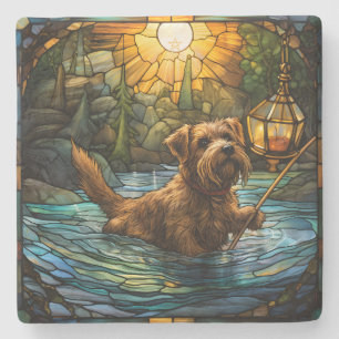 Dessous-de-verre En Pierre Créez Votre Propre Chien de Style Vitrail