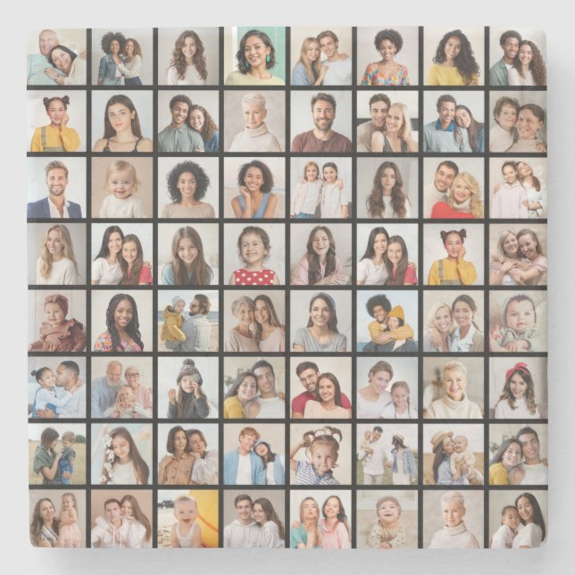 Dessous-de-verre En Pierre Créez votre propre collection photo de 64 (Devant)