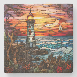 Dessous-de-verre En Pierre Créez votre propre coucher de soleil de phare en v