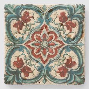 Dessous-de-verre En Pierre Créez Votre Propre Fleur Florale Festive Vintage Y