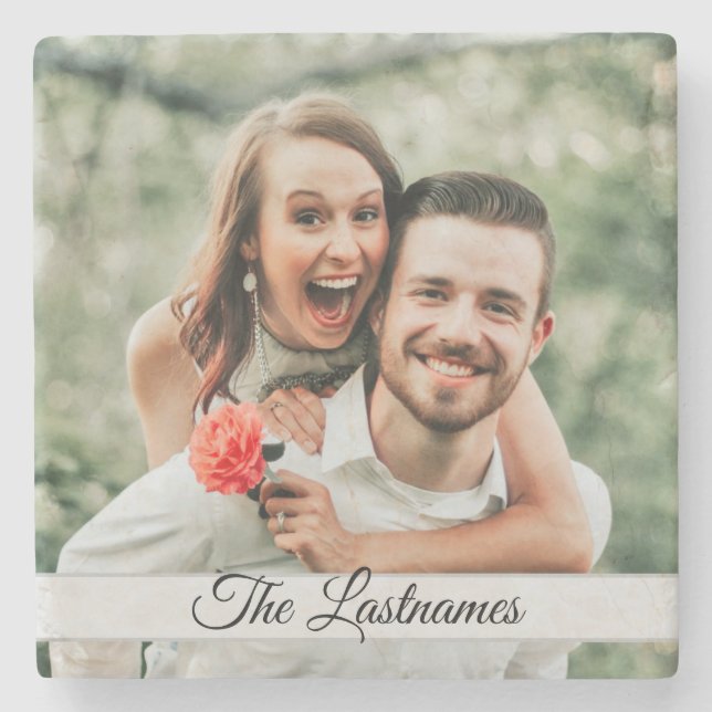 Dessous-de-verre En Pierre Créez votre propre image photo (Devant)