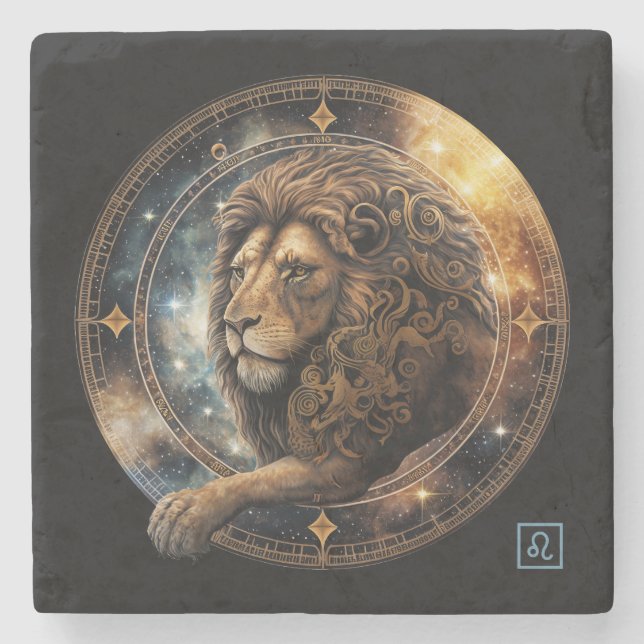 Dessous-de-verre En Pierre Créez Votre Propre Lion Céleste (Devant)
