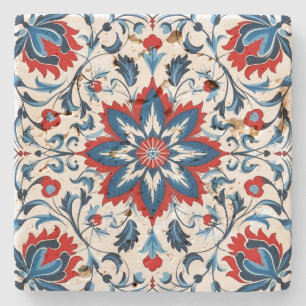 Dessous-de-verre En Pierre Créez votre propre Méditerranéen Cramoisi Cobalt