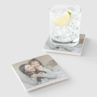 Dessous-de-verre En Pierre Créez Votre Propre Photo Personnalisée Maman et Mo