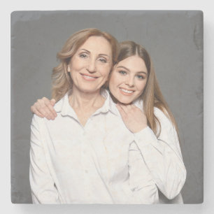 Dessous-de-verre En Pierre Créez Votre Propre Photo Personnalisée Maman et Mo