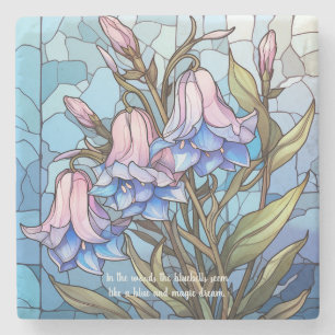 Dessous-de-verre En Pierre Créez votre propre rose en verre coloré Bluebells