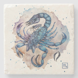 Dessous-de-verre En Pierre Créez votre propre Scorpion à l'aquarelle