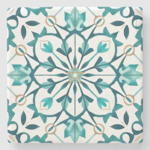 Dessous-de-verre En Pierre Créez Votre Propre Talavera Fausse Sarcelle Mousse