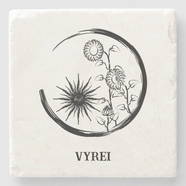 Dessous-de-verre En Pierre Crest (Devant)