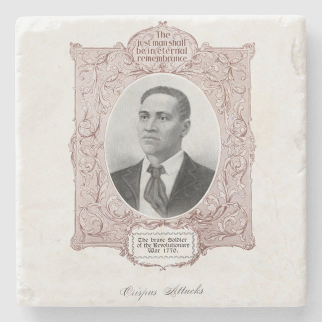 Dessous-de-verre En Pierre Crispus Attucks : Martyr de la révolution américai (Devant)