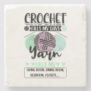 Dessous-de-verre En Pierre Crochet - Le Crochet Remplit Mes Journées