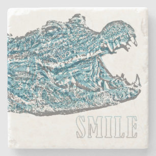 Dessous-de-verre En Pierre Crocodile du sourire