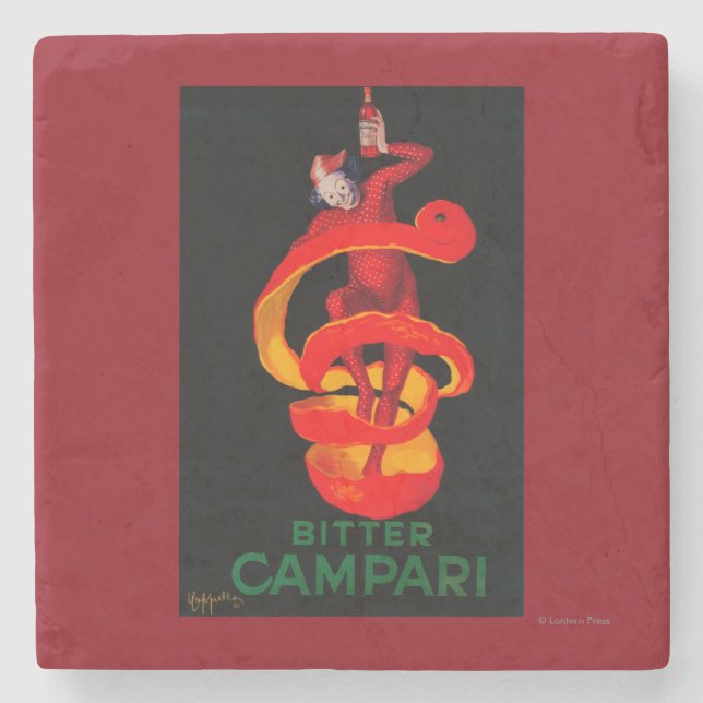 Dessous-de-verre En Pierre Cru amer PosterEurope de Campari (Devant)