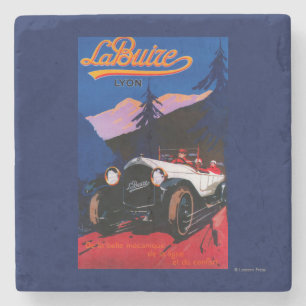 Dessous-de-verre En Pierre Cru PosterEurope de Buize Lyon de La