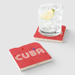 Dessous-de-verre En Pierre Cuba Retro