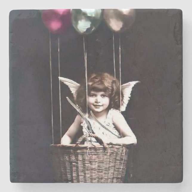 Dessous-de-verre En Pierre Cupid vintage (Devant)