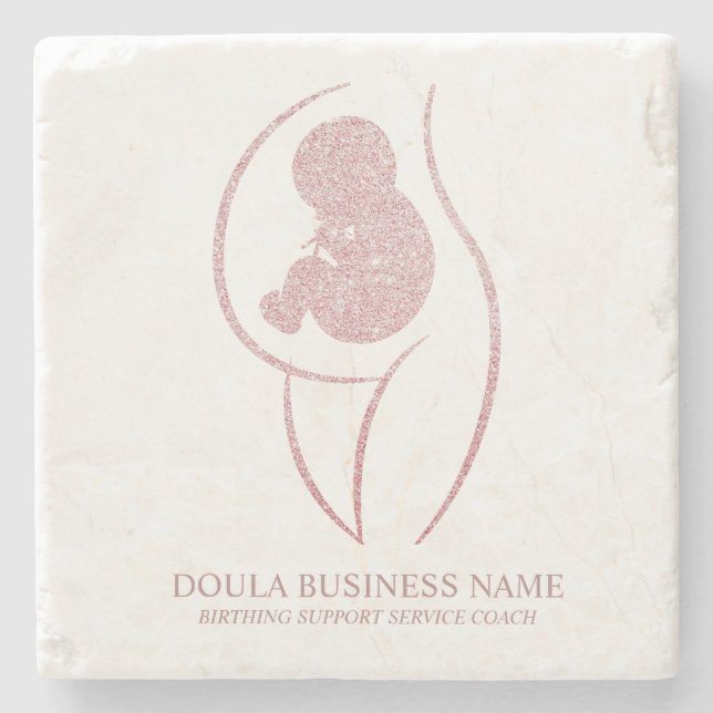 Dessous-de-verre En Pierre Custom Doula Birth Coach (Devant)