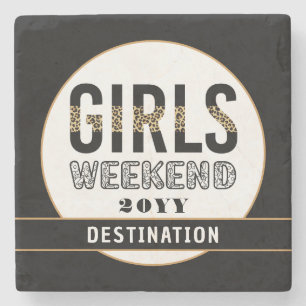 Dessous-de-verre En Pierre Custom Girls Week-end Girls Trip Vacances