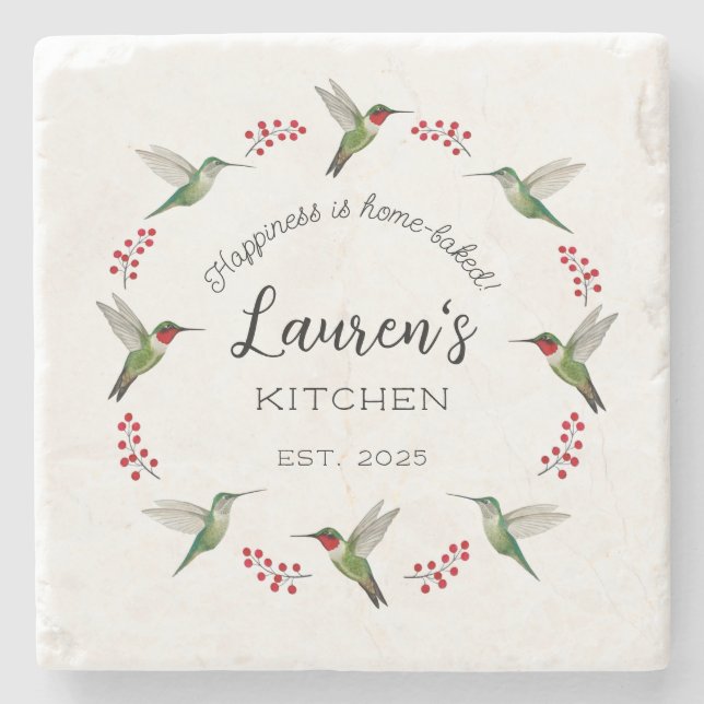 Dessous-de-verre En Pierre Custom Hummingbird   (Devant)