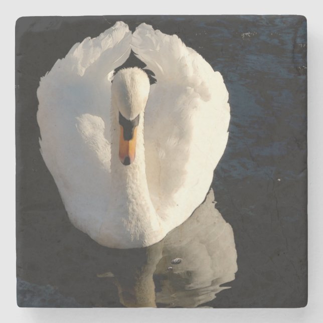 Dessous-de-verre En Pierre Cygne (Devant)