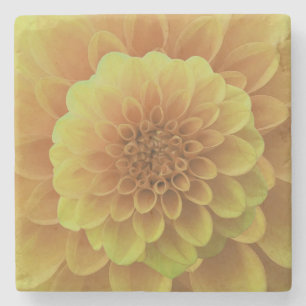Dessous-de-verre En Pierre Dahlia jaune