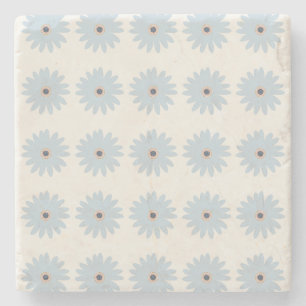 Dessous-de-verre En Pierre Daisy bleu clair