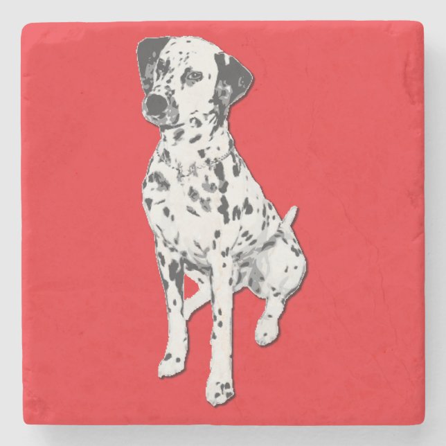 Dessous-de-verre En Pierre Dalmatien Sparky (Devant)
