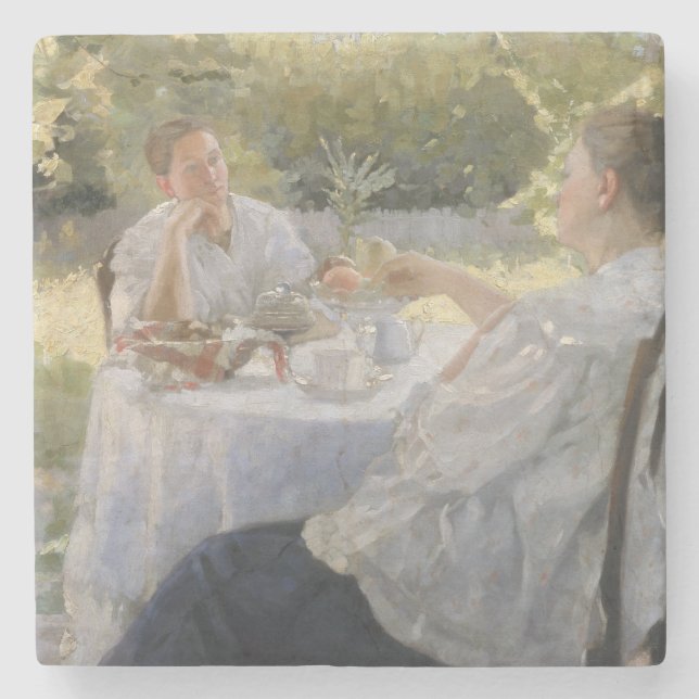 Dessous-de-verre En Pierre Dans le jardin, 1911 (Devant)