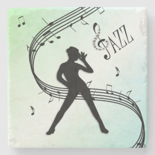 Dessous-de-verre En Pierre Danse de jazz musique verte