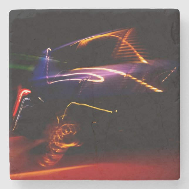 Dessous-de-verre En Pierre danse de voiture violette (Devant)