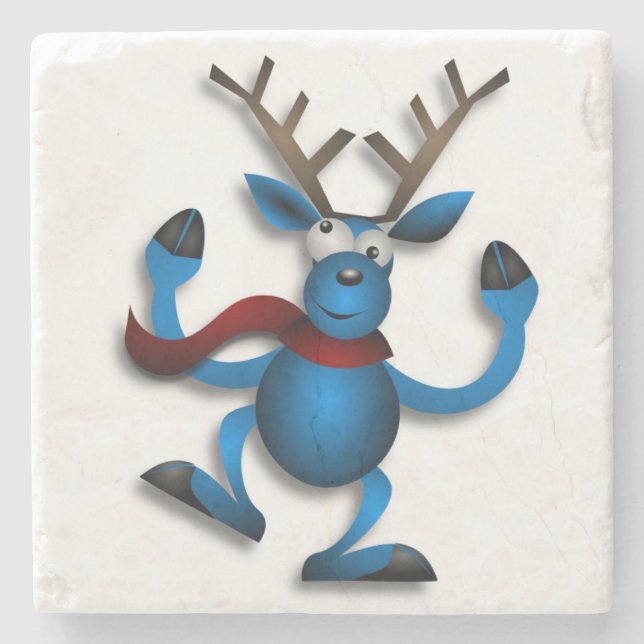 DESSOUS-DE-VERRE EN PIERRE DANSER REINDEER (Devant)