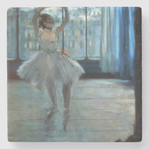 Dessous-de-verre En Pierre Danseur d'Edgar Degas devant une fenêtre