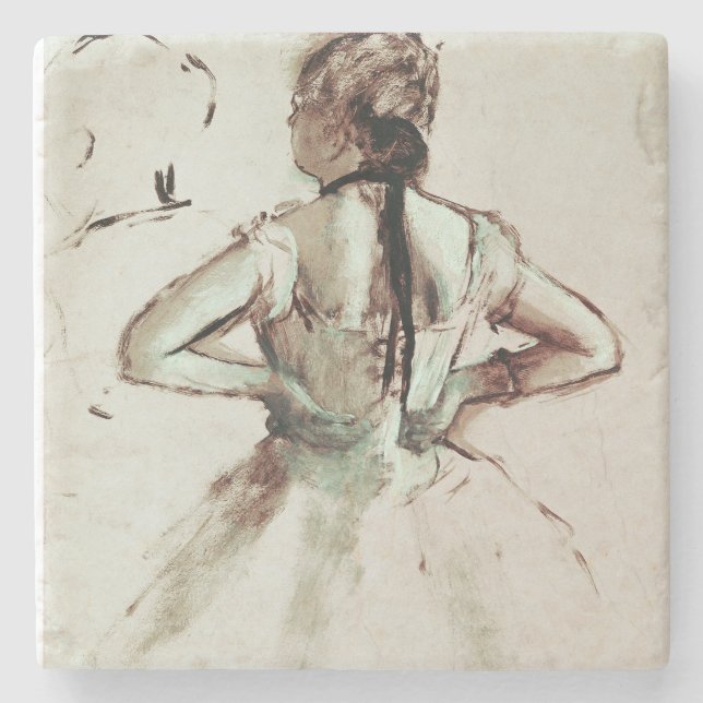 Dessous-de-verre En Pierre Danseur d'Edgar Degas | vu du dos (Devant)