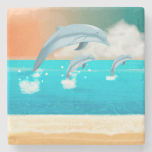 Dessous-de-verre En Pierre Dauphins