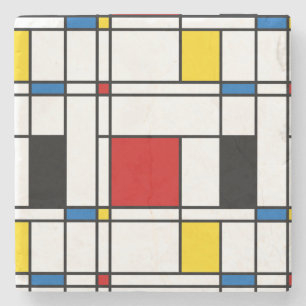 Dessous-de-verre En Pierre De Stijl Motif