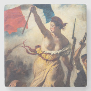 Dessous-de-verre En Pierre Delacroix - La Liberté guidant le peuple en gros p