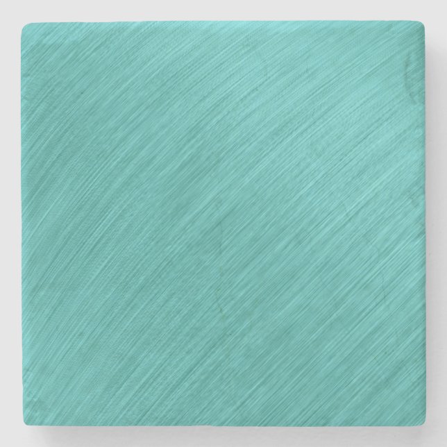 Dessous-de-verre En Pierre Délice Turquoise Brossé (Devant)