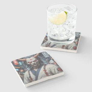 Dessous-de-verre En Pierre Demon Samurai