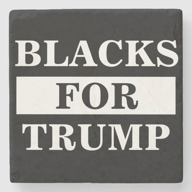 Dessous-de-verre En Pierre Des Noirs Pour Trump (Devant)