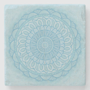 Dessous-de-verre En Pierre Design boho bleu et turquoise moderne