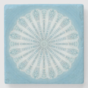 Dessous-de-verre En Pierre Design boho bleu et turquoise moderne