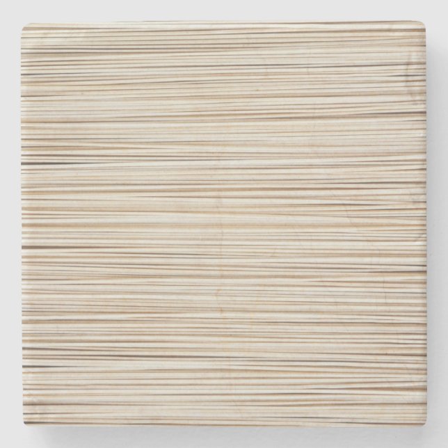Dessous-de-verre En Pierre Design de lignes brunes abstraites (Devant)