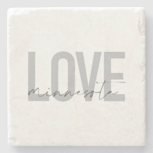 Dessous-de-verre En Pierre Design simple, moderne, urbain, cool Love Minnesot