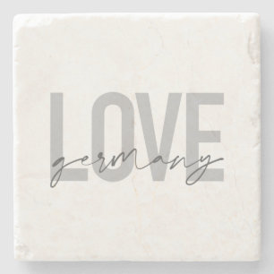 Dessous-de-verre En Pierre Design urbain, moderne, simple, cool Love Allemagn
