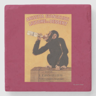 Dessous-de-verre En Pierre Dessert d'Anisetta Evangelisti Liquore DA