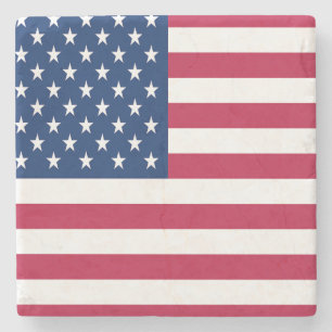 Dessous-de-verre En Pierre Dessin de fierté de drapeau américain USA